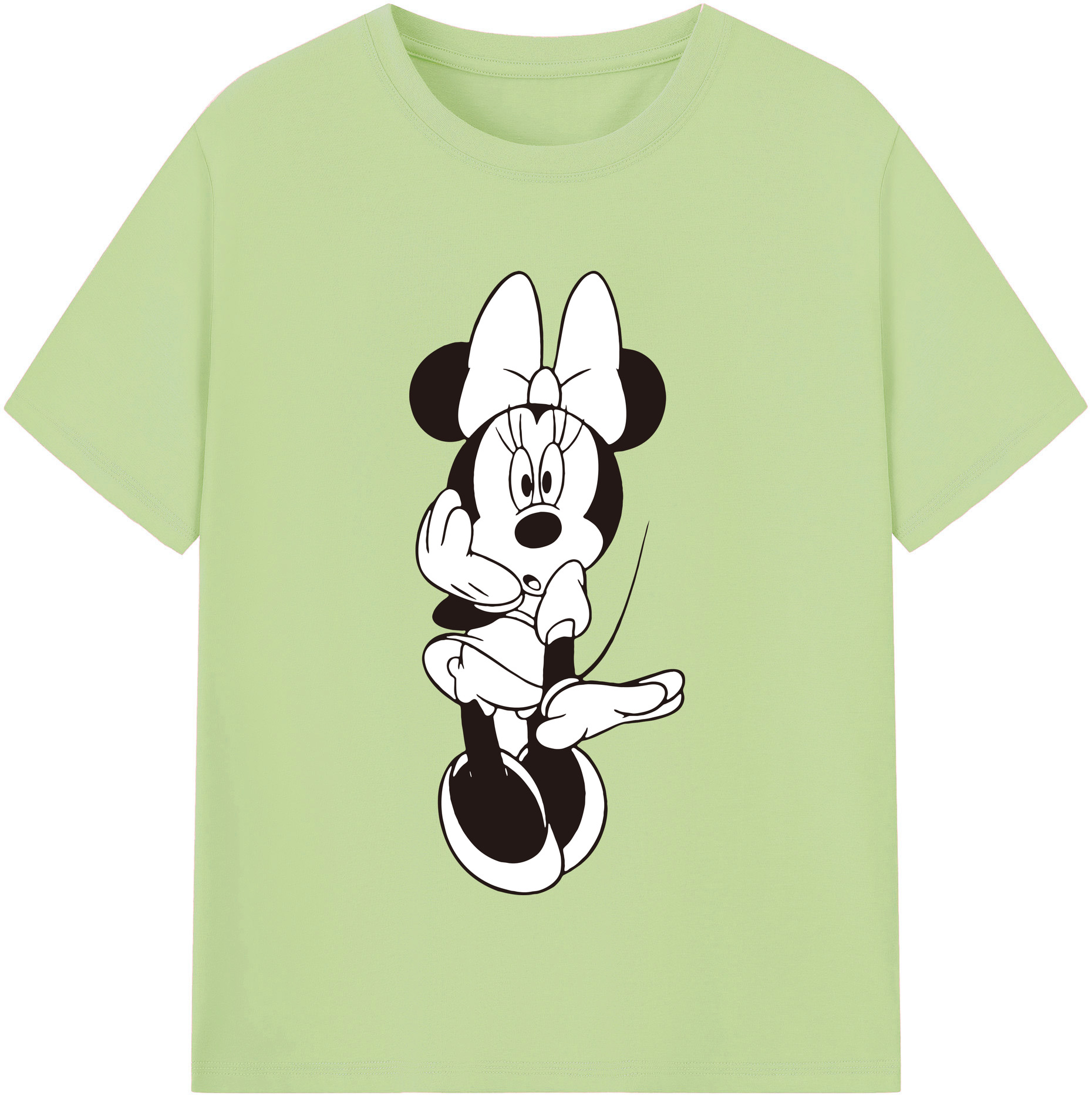 （画像用） ミッキーマウス Mickey Mouse 綿100％半袖Tシャツ（フロントプリント）